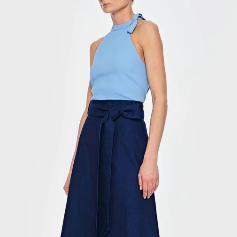 Tiby Drape Halter Top Size 12